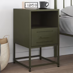 VidaXL 846562 nightstand/bedside table Olive