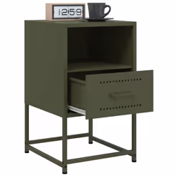 VidaXL 846563 nightstand/bedside table Olive - Additional view 4