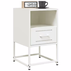 VidaXL 846564 nightstand/bedside table White - Additional view 4