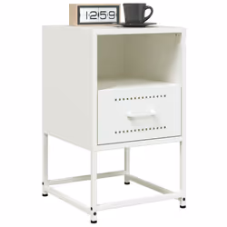 VidaXL 846565 nightstand/bedside table White - Additional view 4