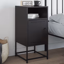 VidaXL 846566 nightstand/bedside table Black