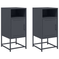 VidaXL 846571 nightstand/bedside table Anthracite