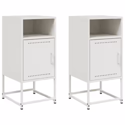 VidaXL 846577, White, Steel, 360 mm, 390 mm, 780 mm, 2 pc(s)