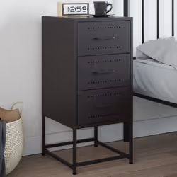 VidaXL 846579 nightstand/bedside table Black - Additional view 2