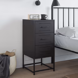 VidaXL 846579 nightstand/bedside table Black - Additional view 3