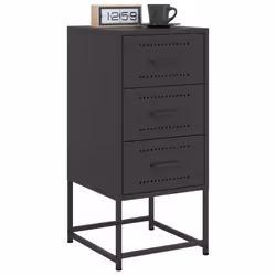 VidaXL 846579 nightstand/bedside table Black - Additional view 4