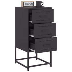 VidaXL 846579 nightstand/bedside table Black - Additional view 5