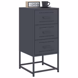 VidaXL 846582 nightstand/bedside table Anthracite - Additional view 4