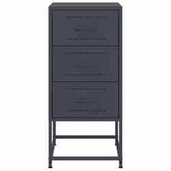VidaXL 846582 nightstand/bedside table Anthracite - Additional view 6