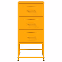 VidaXL 846584 nightstand/bedside table Yellow - Additional view 5
