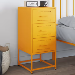 VidaXL 846585 nightstand/bedside table Yellow