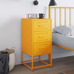 VidaXL 846585 nightstand/bedside table Yellow