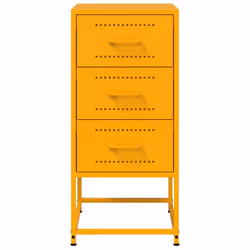 VidaXL 846585 nightstand/bedside table Yellow - Additional view 5