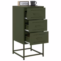 VidaXL 846587 nightstand/bedside table Olive - Additional view 5