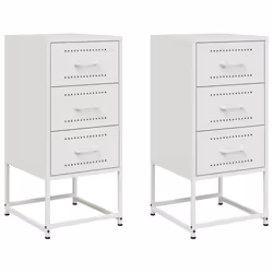 VidaXL 846589, White, Steel, 360 mm, 390 mm, 780 mm, 2 pc(s)