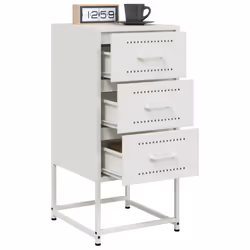 VidaXL 846589 nightstand/bedside table White - Additional view 4