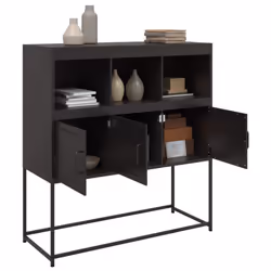 vidaXL Sideboard Storage Organiser Cupboard Side Cabinet Highboard Pink Steel - black - Additional view 4