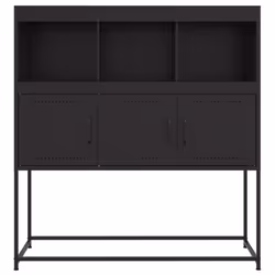 vidaXL Sideboard Storage Organiser Cupboard Side Cabinet Highboard Pink Steel - black - Additional view 5
