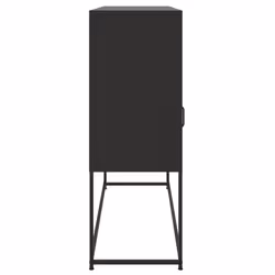 vidaXL Sideboard Storage Organiser Cupboard Side Cabinet Highboard Pink Steel - black - Additional view 6