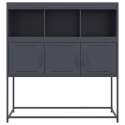 vidaXL Sideboard Storage Organiser Cupboard Side Cabinet Highboard Pink Steel - anthracite - Additional view 5