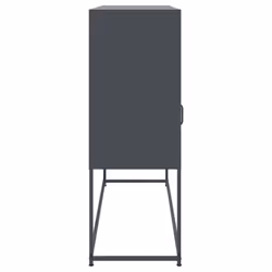 vidaXL Sideboard Storage Organiser Cupboard Side Cabinet Highboard Pink Steel - anthracite - Additional view 6