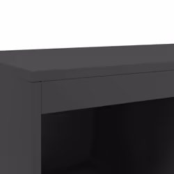 vidaXL Highboard Sideboard Cabinet Home Storage Cupboard Cold-rolled Steel - black - Additional view 9