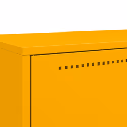 vidaXL Highboard Sideboard High Cabinet Storage Cupboard Mustard Yellow Steel - Additional view 7