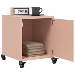 vidaXL Bedside Cabinets Nightstand Bed Table Bed Cabinet 2 pcs Pink Steel - pink, 1 pcs - Additional view 4
