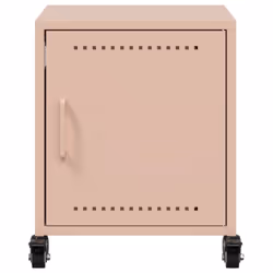vidaXL Bedside Cabinets Nightstand Bed Table Bed Cabinet 2 pcs Pink Steel - pink, 1 pcs - Additional view 5