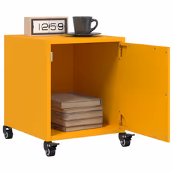 VidaXL 846620 nightstand/bedside table Yellow - Additional view 5