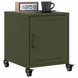 VidaXL 846622 nightstand/bedside table Olive - Additional view 4