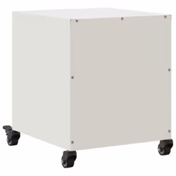 vidaXL Bedside Cabinet Bedroom Nightstand Bed Table Bed Cabinet White Steel - Additional view 7