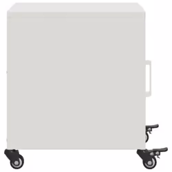 vidaXL Bedside Cabinets Nightstand Bed Table Bed Cabinet 2 pcs White Steel - Additional view 6