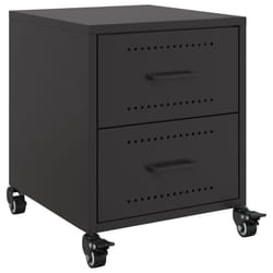 VidaXL 846626 nightstand/bedside table Black