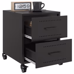 VidaXL 846626 nightstand/bedside table Black - Additional view 4