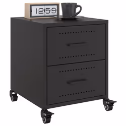 VidaXL 846626 nightstand/bedside table Black - Additional view 5
