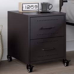 VidaXL 846627 nightstand/bedside table Black