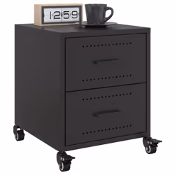 VidaXL 846627 nightstand/bedside table Black - Additional view 5