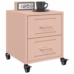 VidaXL 846628 nightstand/bedside table Pink - Additional view 5