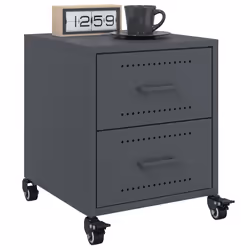 VidaXL 846630 nightstand/bedside table Anthracite - Additional view 5