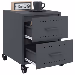 VidaXL 846631 nightstand/bedside table Anthracite - Additional view 4