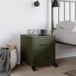 VidaXL 846634 nightstand/bedside table Olive
