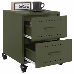 VidaXL 846635 nightstand/bedside table Olive - Additional view 4
