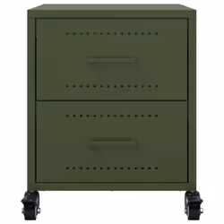 VidaXL 846635 nightstand/bedside table Olive - Additional view 5