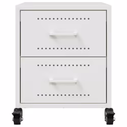 VidaXL 846637 nightstand/bedside table White - Additional view 4