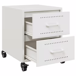 VidaXL 846637 nightstand/bedside table White - Additional view 8