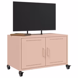 vidaXL TV Cabinet TV Stand Entertainment Centre Media Unit TV Unit Pink Steel - Additional view 4