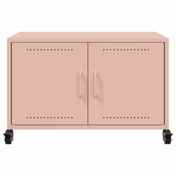 vidaXL TV Cabinet TV Stand Entertainment Centre Media Unit TV Unit Pink Steel - Additional view 5