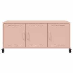 vidaXL TV Cabinet TV Stand Entertainment Centre Media Unit TV Unit Pink Steel - Additional view 5