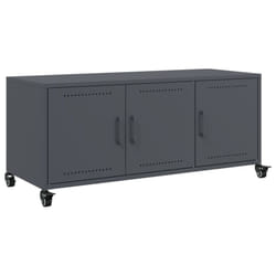 vidaXL TV Cabinet TV Stand Entertainment Centre Media TV Unit Anthracite Steel